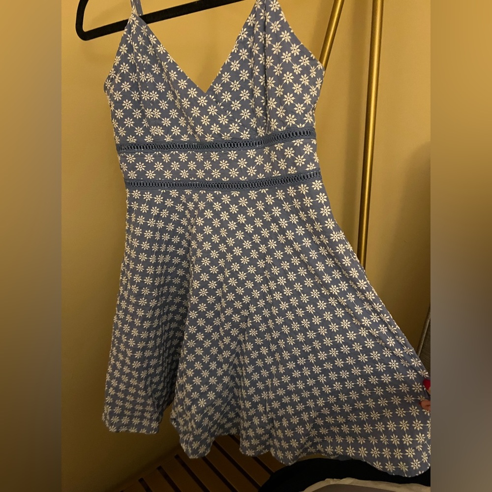 Francesca women’s size medium floral blue dress